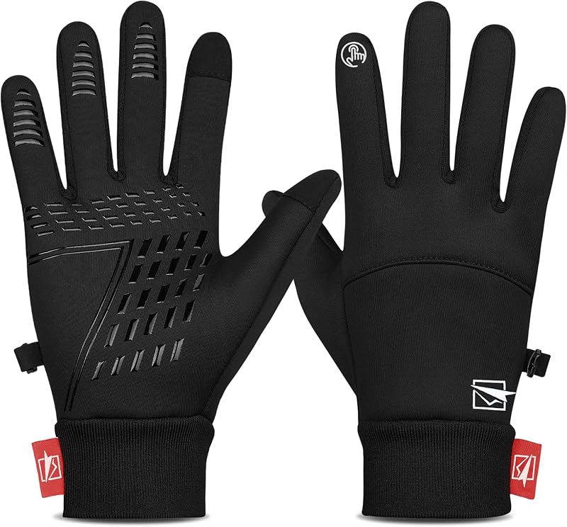 Yobenki Warm Winter Gloves Anti Slip Touchscreen Windproof Water Resistant