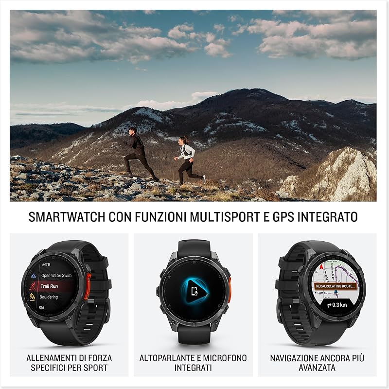 fēnix 8, 47mm, Smartwatch GPS Premium Multisport, Slate Grey
