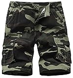 Vcansion Men's Cargo Shorts Casual Cotton
