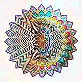 Aoedelyart Wind Spinners Outdoor Mandala Lucky Clover,Wind Spinner Lucky Gifts for Women/Mother/Father/Men,Stainless Steel Kinetic 3D Wind Spinner Outdoor&Indoor Decoration Yard Art Garden Decor