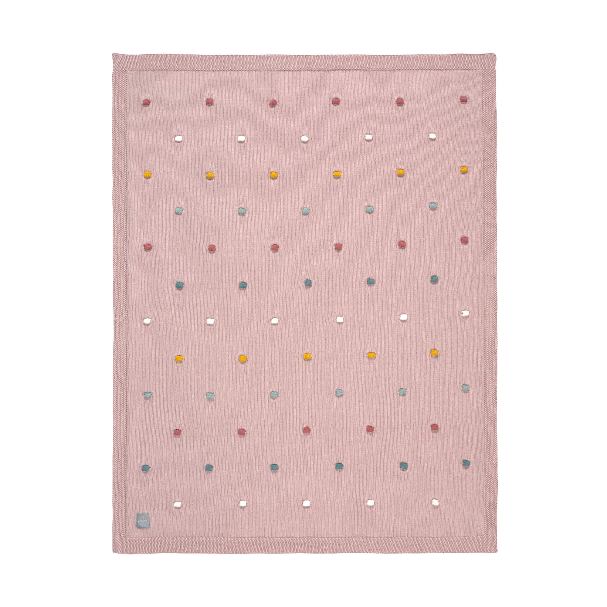 Lässig Knitted Blanket Organic Cotton Dusky Pink, 425 g, Baby, 1542005799