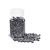 1000Pcs Premium Silicone Micro Link Rings 5mm Lined