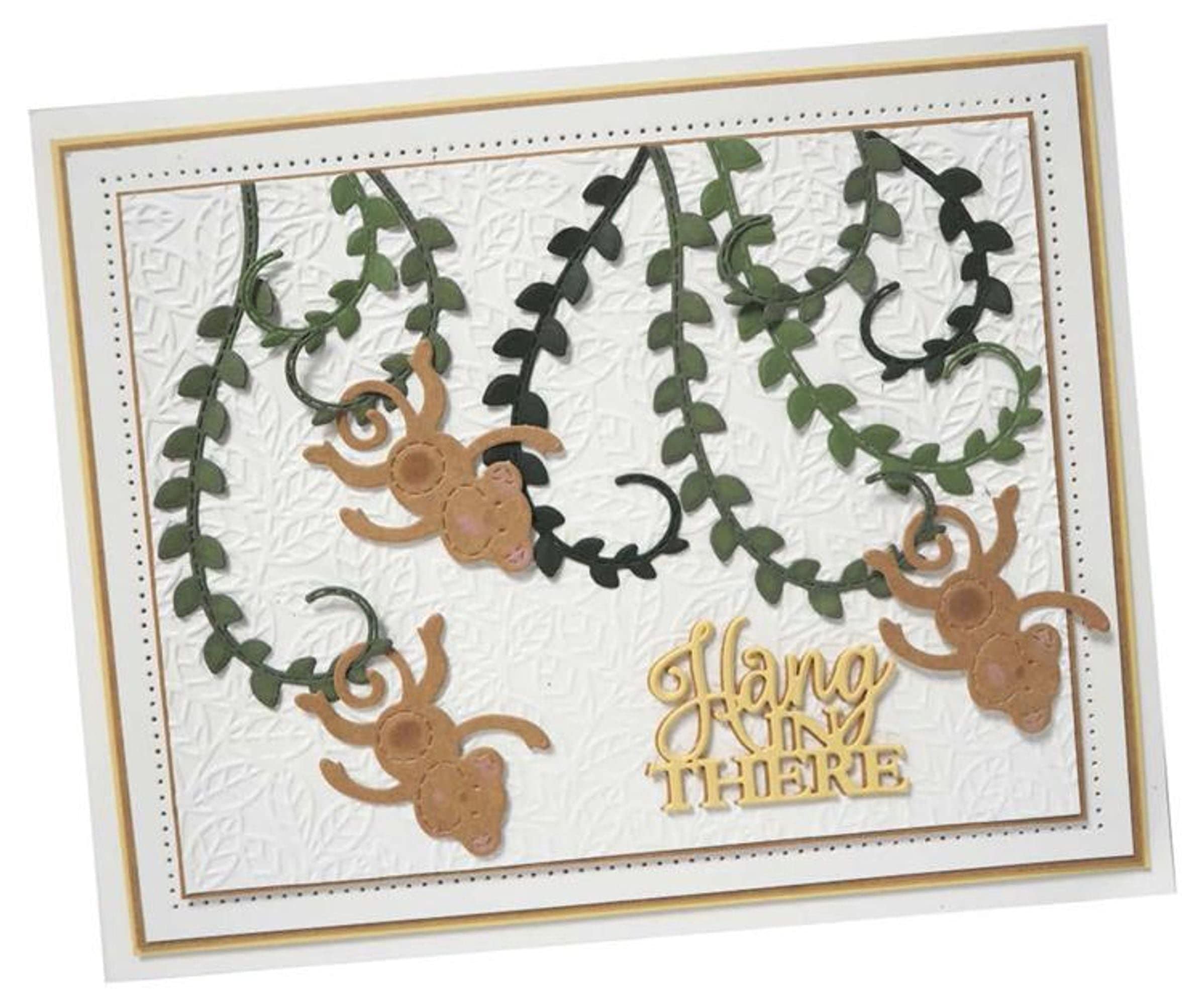 Sue Wilson Necessities Collection Cheeky Monkey Die, Metal, Silver, 27 x 16 x 0.8 cm