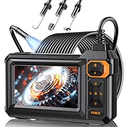 Endoscope Borescope Camera with Light, 4.3" IPS