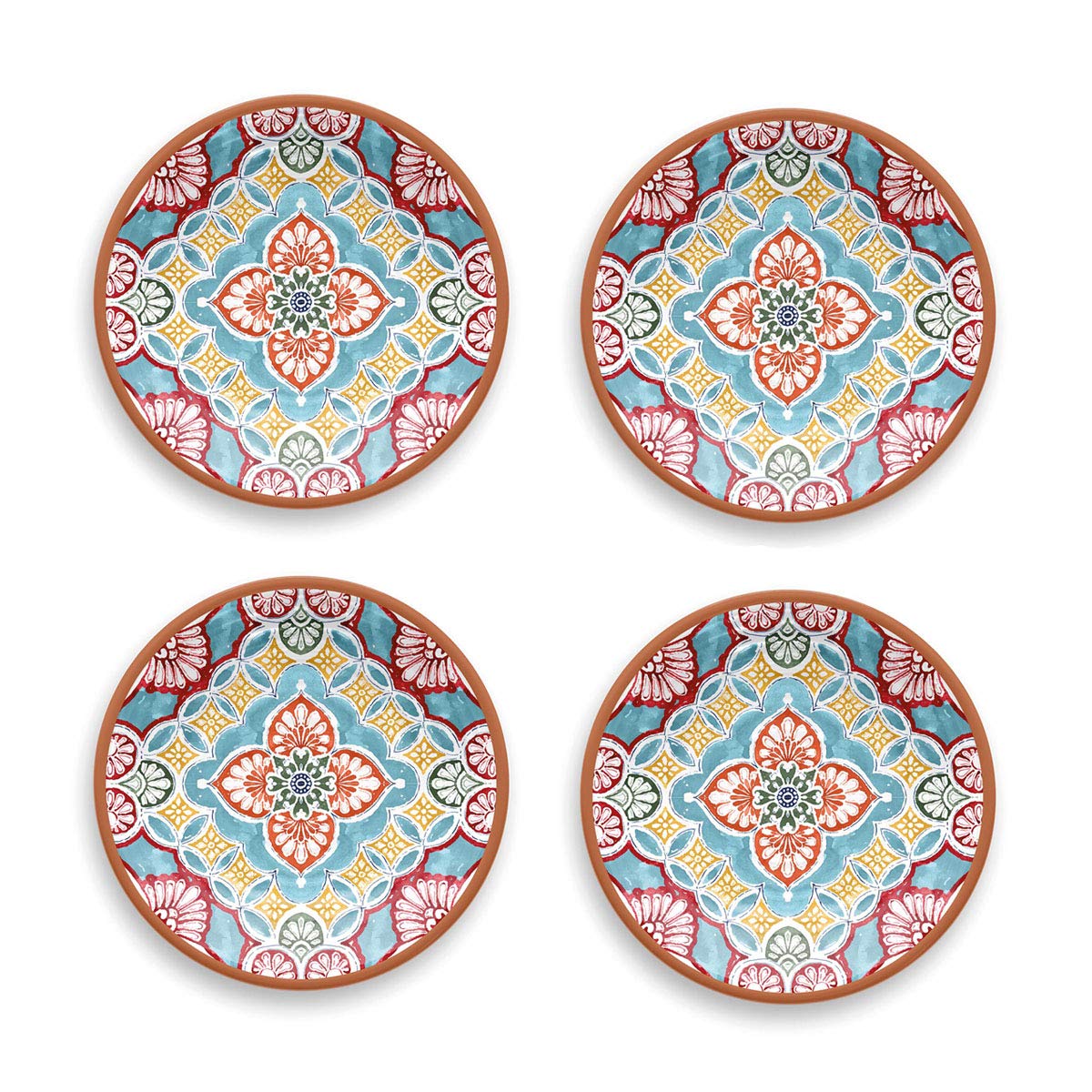 Epicurean Set of 4 Rio Corte Melamine Salad Plates