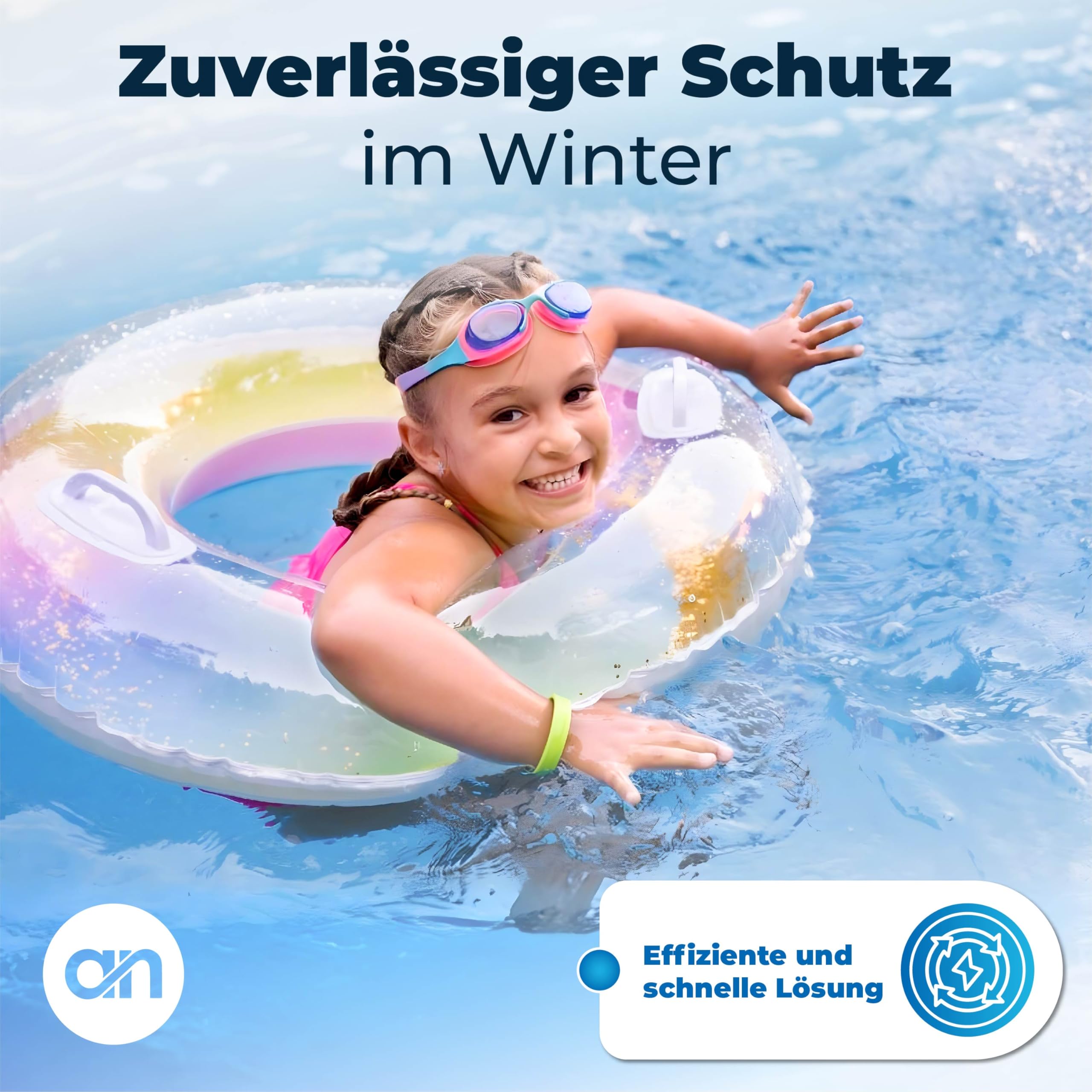 anetos® - Winterverschluss Set für Intex und Bestway Pools – 100% DICHT – Winterstopfen für beide Anschlüsse (2 Stück) mit passenden Dichtungen 5