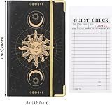 Bienbee Waitress Server Book with Zipper Pocket Black Notepad for Waiter view 6