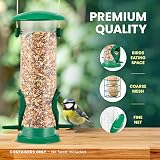 Green Haven 3-Pack Metal Bird Feeders Tube Dense Mesh Coarse Mesh view 6