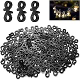 Vaktop Gutter Hooks for Outdoor Lights 120PCS Mini S Clips for Xmas Party view 8