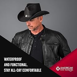 American Hat Makers Cyclone Medium Leather Cowboy