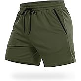 MAGCOMSEN Men's 5" Athletic Running Shorts Quick Dry Lightweight Linerless Mesh Workout Gym Active Shorts with Pockets