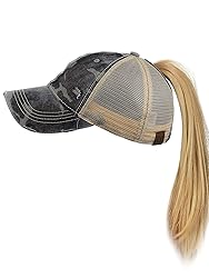 C.C Ponycap Messy High Bun Ponytail Adjustable Mesh