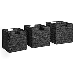 mDesign Juego de 2 cajas de almacenaje – Cajas organizadoras plegables