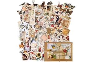 Vintage Scrapbooking Supplies, 200 Sheets of Scrapbook Paper Junk Journal Supplies Craft Kits for Bullet Journals Supplies Jo