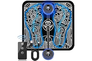 UVUBXT EMS Foot Massager for Neuropathy,Foot Massager Pad for Pain Plantar Relief, Muscle Relaxation,Portable EMS Foot Massager Mat,with Remote Control Foot Massager EMS Stimulator Models.