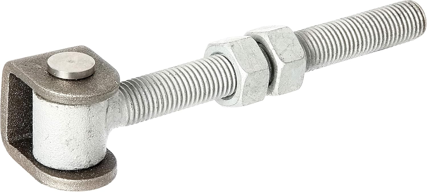 Gah-Alberts 418366 Hinge with Nuts/Steel U-Bolts/Weld-On / M16 Thread, Roh