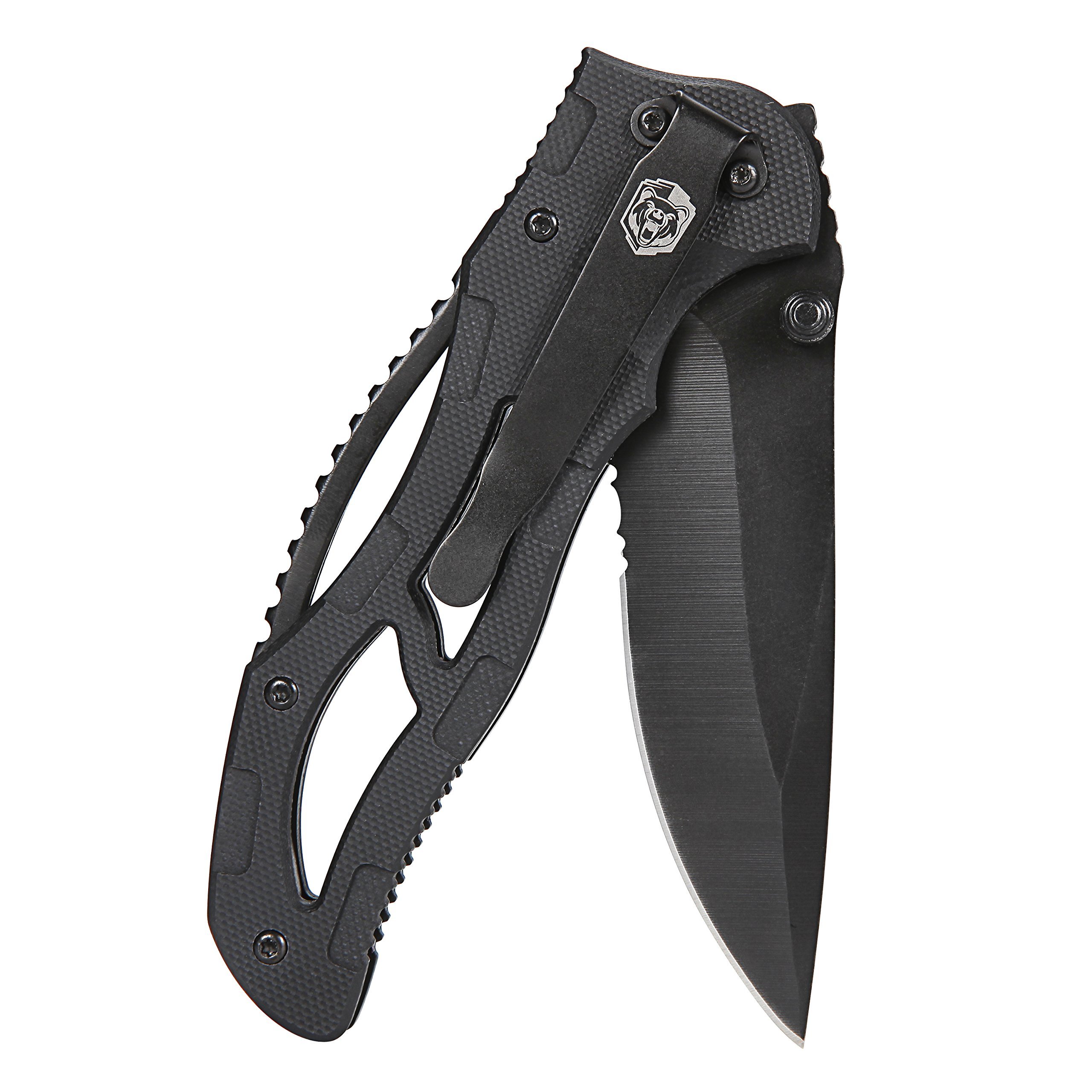 [PRlME DAY DeaI] Folding Pocket Knives with Half Serrated Stainless