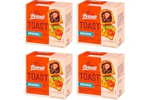 Brandt Zwieback Rusk | Sweetened Crispy Bread | Perfect for Teething Children | Enjoy With Sweet or Savory toppings | 8 oz each [Pack of 4]