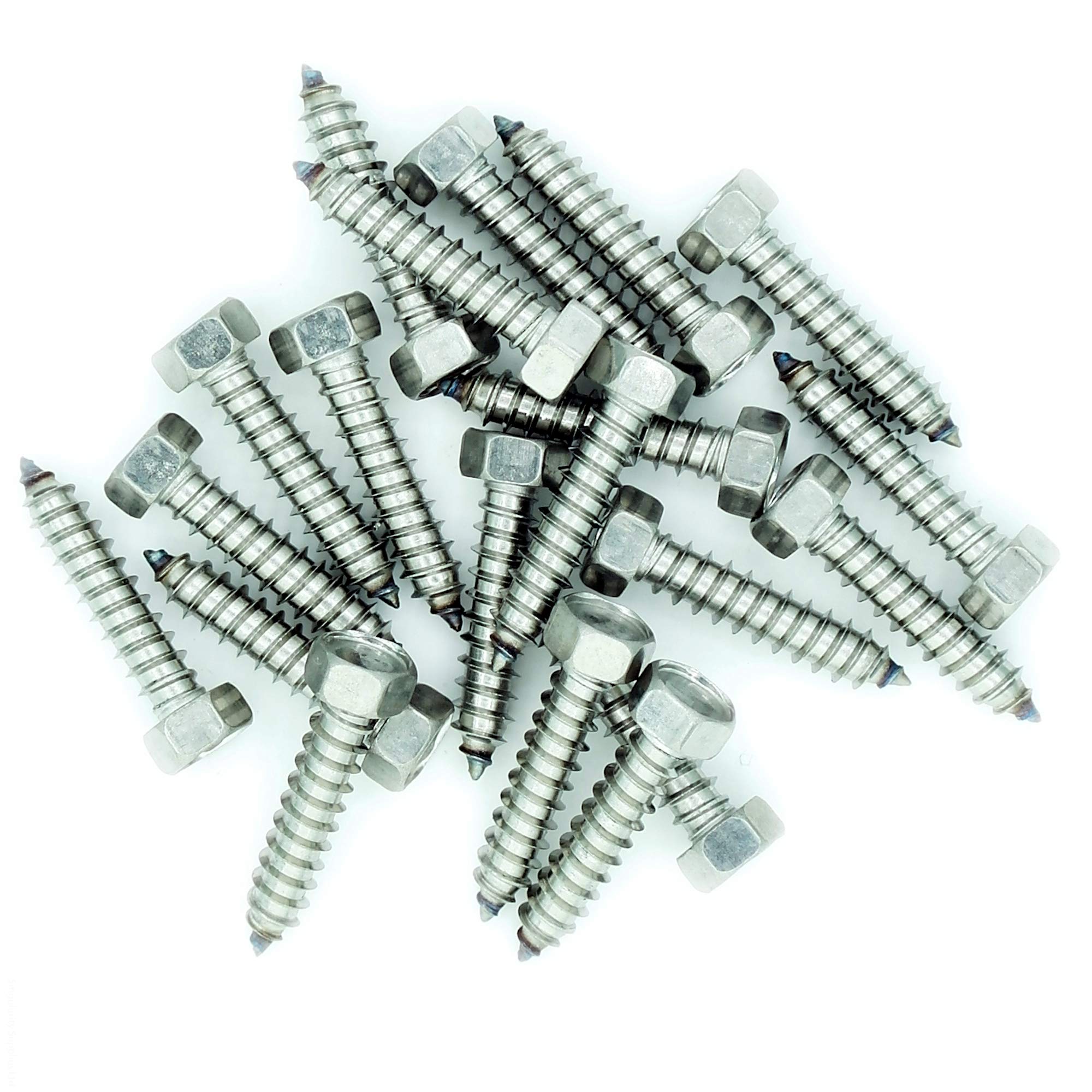 No.8 x 0.4 (4.2mm x 9.5mm) Hex Self-Tapping Screw - Stainless Steel (A2) (Pack of 20)
