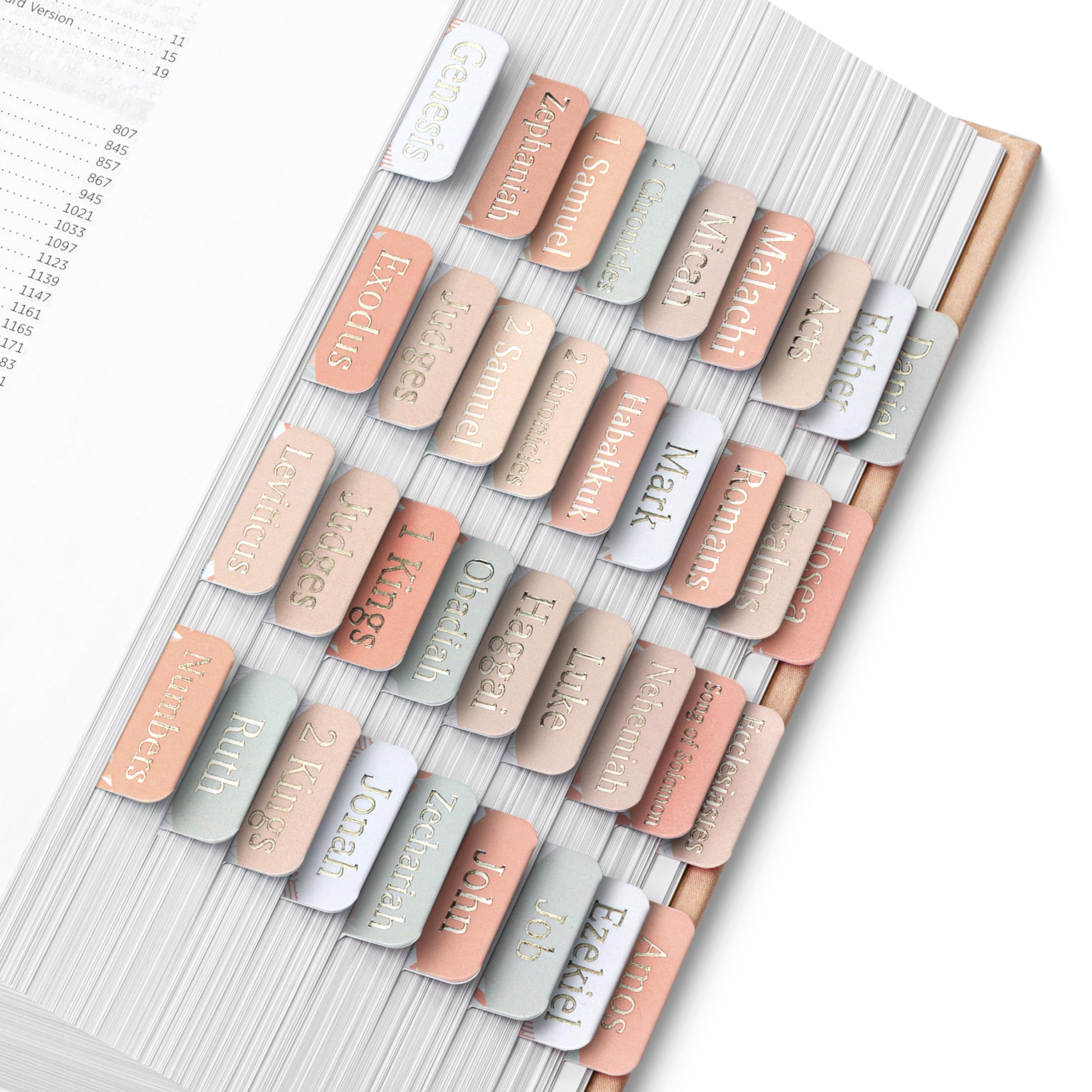 Photo 1 of Mr. Pen- Mini Bible Tabs, 75 pcs, Modern Grace, Laminated Bible Tabs for Women and Men