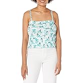 Tommy Hilfiger Women's Beach Print Smocked Tank Top Shirt