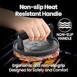 Gourmet Easy 900g Smash Burger Press Cast Iron with Heat Resistant Handle view 2