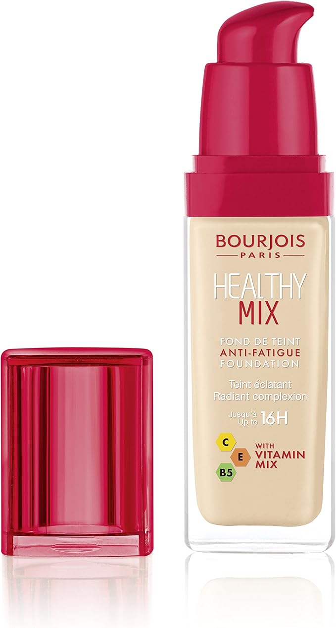 Bourjois Healthy Mix AntiFatigue Medium Coverage Liquid Foundation 5 Rose Ivory, 3ml Amazon.co