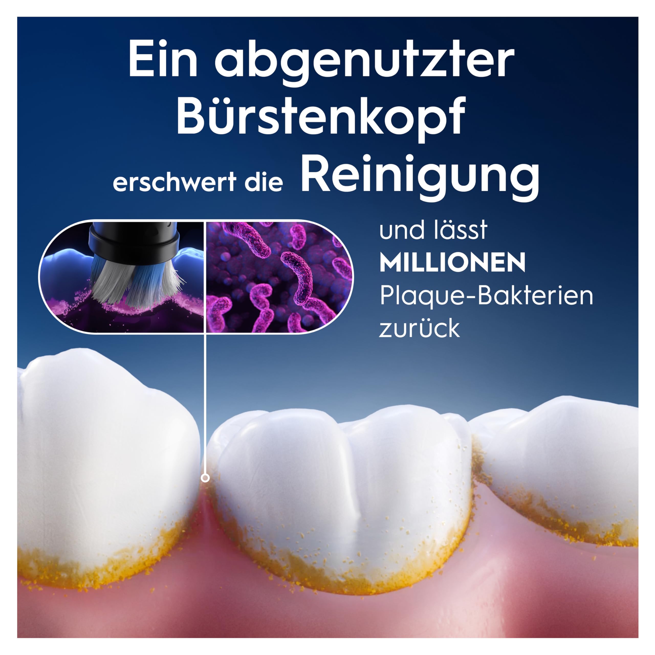 Oral-B iO Sanfte Reinigung Aufsteckbürsten — ORIGINAL Zahnbürstenaufsatz für Elektrische Oral-B iO Zahnbürsten — Ersatzbürsten, Bürstenköpfe für empfindliches Zahnfleisch & Zähne — Weiß, 8 Stück 5