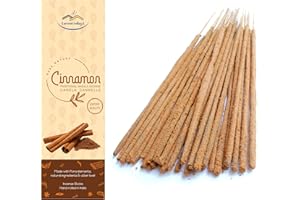 Aroma Valley Cinnamon Incense Sticks - Traditional Handcrafted Masala Incense - 40 to 50 Sticks Approx.