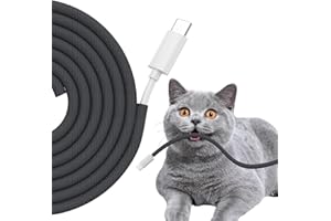 WENGUS Cord Protectors from Pets No Chew, 1/4 inch 10ft Wire Protector Cord Covers for Pets, Flexible Cable Sleeve Cord Management for TV/Computer/Electric Wires/Phone Charging Cables