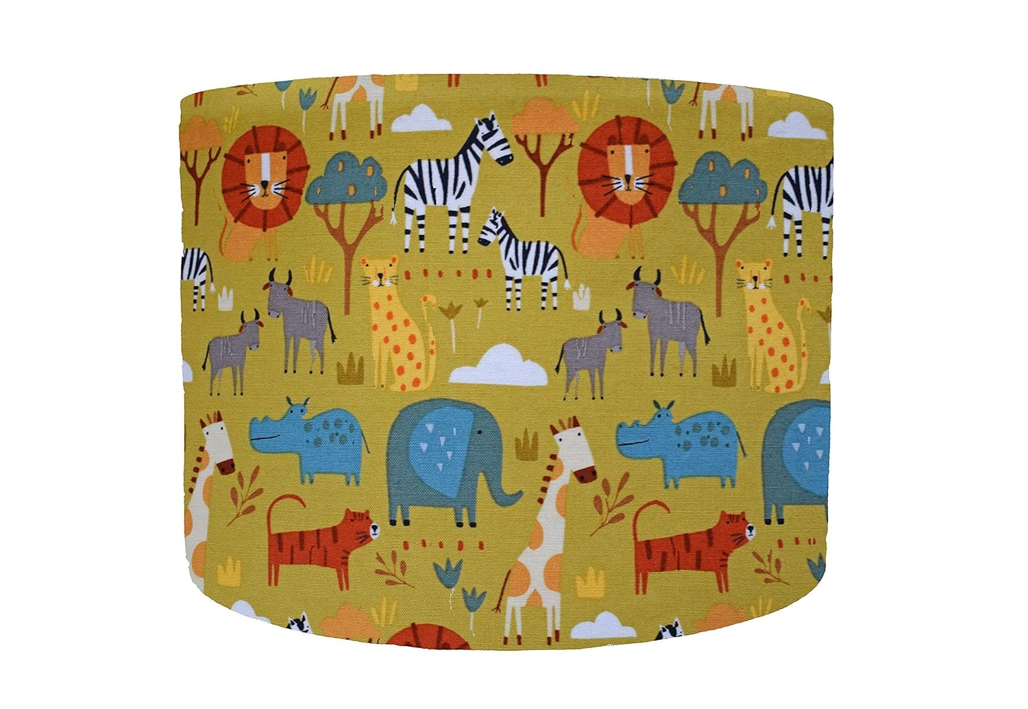Jungle Animal Lampshade, Choice of 20cm, 25cm, 30cm Diameter, Safari