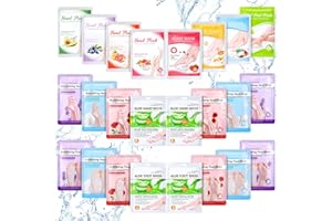 Dimsile 24 Pcs Hand Mask and Foot Mask Spa Party Supplies for Girls Nourish Gloves Socks for Hand and Foot (Mixed Fragrance)