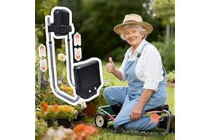 Goyappin Adjustable Knee Seat for Gardening – Ergonomic Leg-Mounted Stool with Knee Pads, Joint Support, Waterproof Cushion, Lightweight & Portable, Ideal for Adults & Gardening Tasks