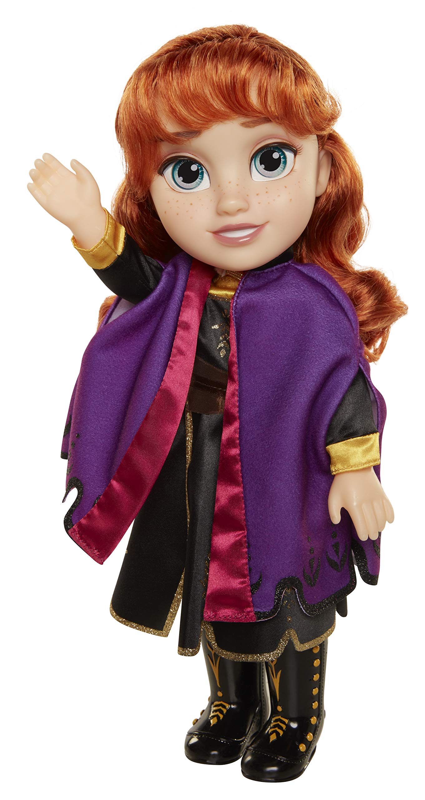 Disney Frozen 2 Anna Adventure Doll, 14" Tall with Violet Travel Cape, Boots & Gorgeous Hairstyle - for Ages 3+