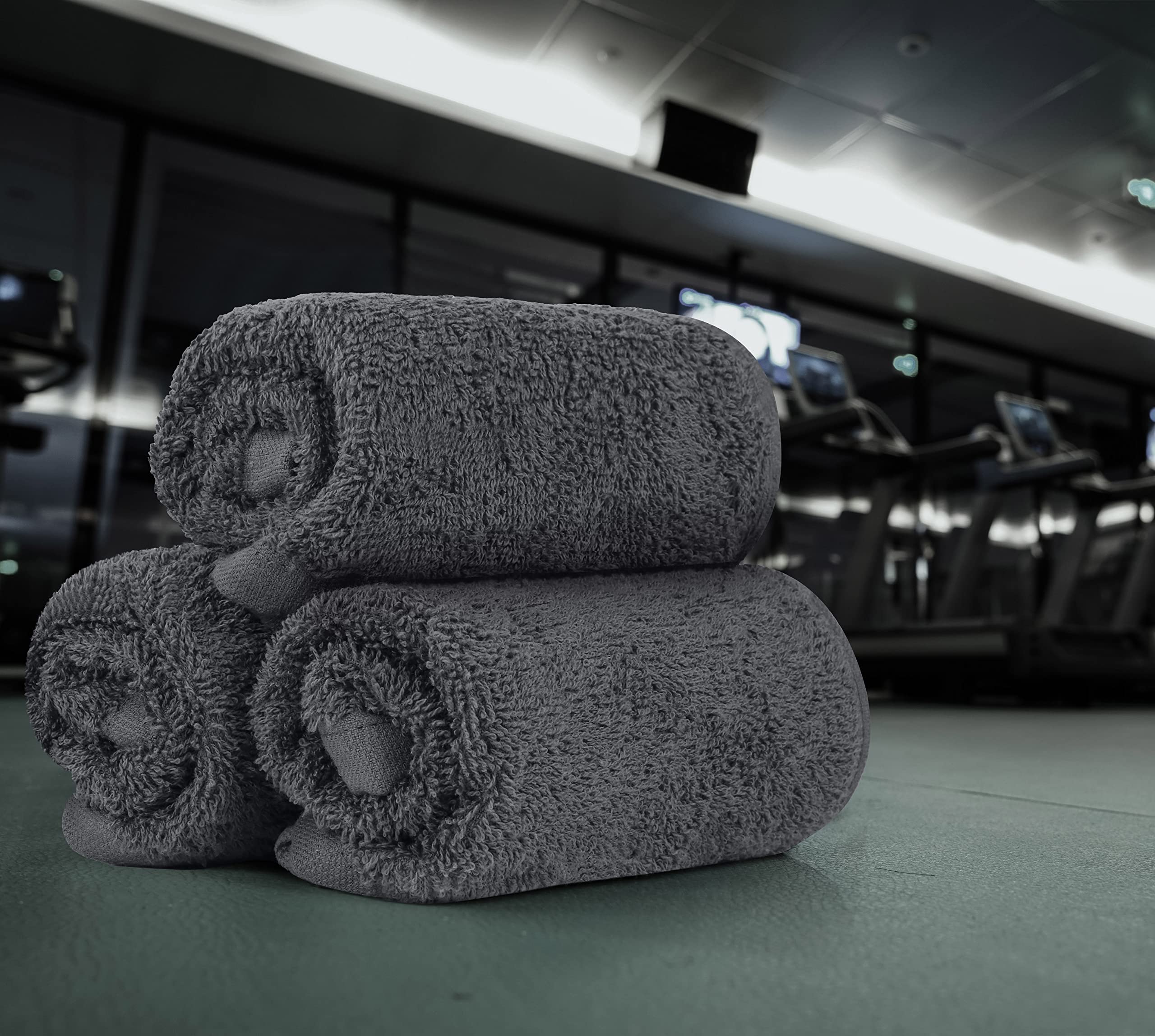 Utopia Towels - 24 Stück Seiftücher, 30x30 cm mit Aufhängeschlaufen, saugfähige Waschlappen zum Abwischen und Reinigen des Gesichts aus 100% Baumwolle (Grau) 8