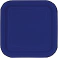 True Navy Blue Square Dessert Plates - 7" (Pack of 16) - Elegant Design - Perfect for Any Occasion