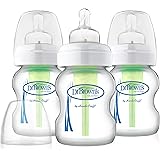 Dr. Brown's Options Wide 3 Piece Neck Glass Bottle, 5 Ounce