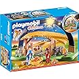 PLAYMOBIL Christmas 9494 Illuminating Nativity Manger with Fold-Out Feet, for Children Ages 4 +