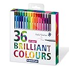 Staedtler Color Pen Set, Set of 36 Assorted Colors (Triplus Fineliner Pens)