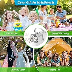 Bubble Machine, 3 in 1 Bubble Maker, Bubble Blower