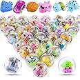 Joottuan 50 Pack Gumball Capsules Round Toy Contain Filled Toys Pull Back Cars for Claw Machine Gumball Capsules 2 Inches for Kindergarten Gift Christmas Easter Basket Stuffers Cute Egg