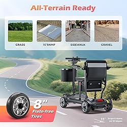 43lb Lightweight Mobility Scooter for Adults