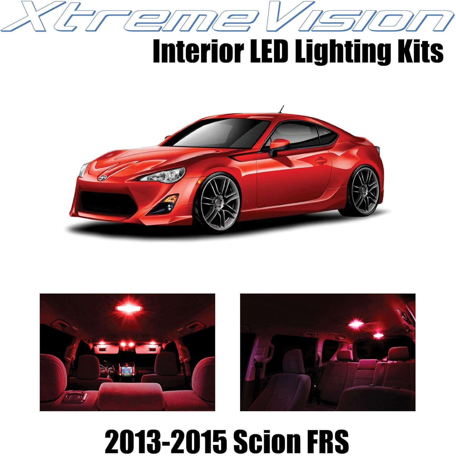 amazon com xtremevision interior led for scion fr s frs 2013 2015 10 pieces red interior led kit installation tool automotive xtremevision interior led for scion fr s frs 2013 2015 10 pieces red interior led kit installation tool