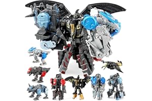 JONEG Transforming Robot Dinosaur Toys - Dinosaur Toys, 4-in-1 STEM Toy Dinosaur Transform to Robot, 11 Shapes Transforming, Birthday Gifts for Kids Boys Girls Age 5 6 7 8 9 10 Year Old