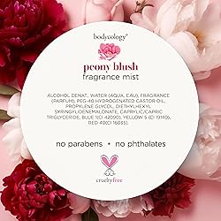 Bodycology Long-Lasting Fragrance Body Mist, Peony