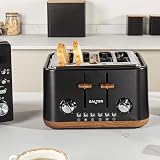 Salter Toronto 4-Slice Toaster Wide Slots 6 Browning Levels Defrost Reheat view 7