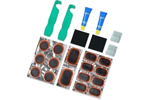 cycletour Bike Tire Repair Kit, Bicycle Tire Repair Kit with High-Strength Bike Tire Levers, Bike Tire Patch and Tire Repair Glue, Bike Tube Patch Kit for Mountain and Road Bikes