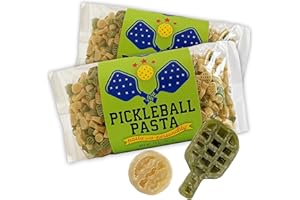 Pastabilities Pickleball Pasta- Funny and Unique Pickleball Gifts, Non-GMO Natural Wheat and Vegetable Pasta, All-Natural, Kosher Certified, Made in the USA, (2 Pack, 14 Oz)