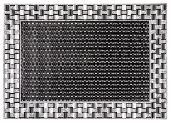 CarFashion Outdoor PUR DuraClean GEO18 Design Fussmatte, TPE-VC 100% Nachhaltig Anthrazit-Metallic 78 x 55 cm