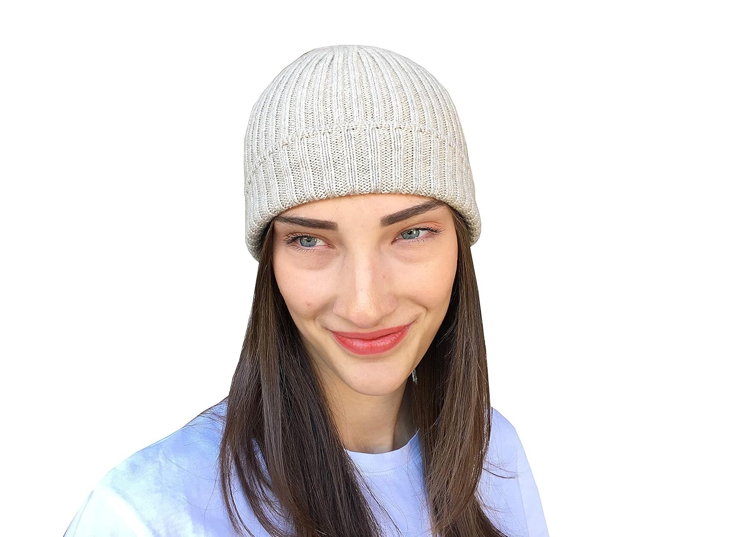 cashmere beanie hat womens